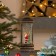 Новогодний фонарь Winter Glade Санта-Клаус около елки F209-1