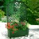 Ящик для цветов KHW Калипсо 42л на колесах с шпалерой 134см, зеленый (2 кор.)